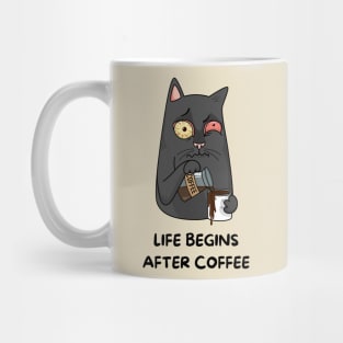 Life Begins After Coffee Mug